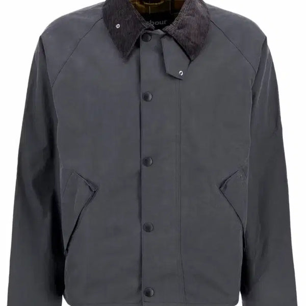 [BUNJANG] Barbour Unisex Grey OS Transport Wax Jacket Size 42 (110) / 바버 남여공용 그레이 OS Transport 왁스 자켓 42(110)