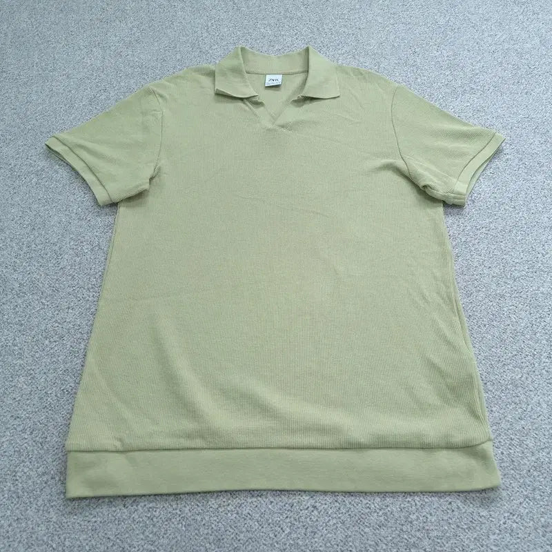 [BUNJANG] Zara L-Sized Short-Sleeve Knit Polo T-Shirt / L 자라 반팔 니트 카라티 | 0512C35