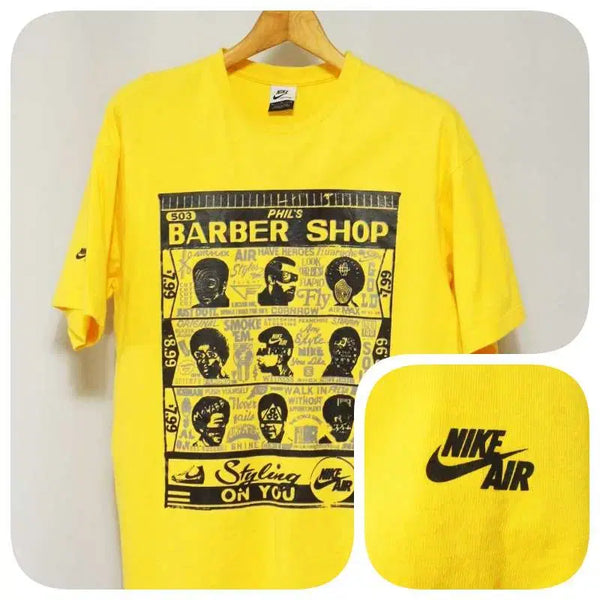 [BUNJANG] Nike Air Yellow Short Sleeve Round T-Shirt Men's Size 100 / 나이키 에어 옐로우 반팔 라운드 티셔츠 남성100