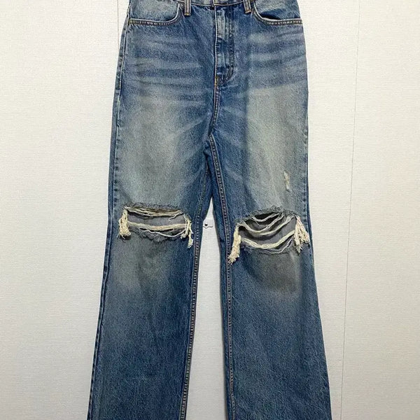 [BUNJANG] 11AM 24SS Damage Washing Denim Pants / 11AM 데미지 워싱 데님 팬츠 24SS