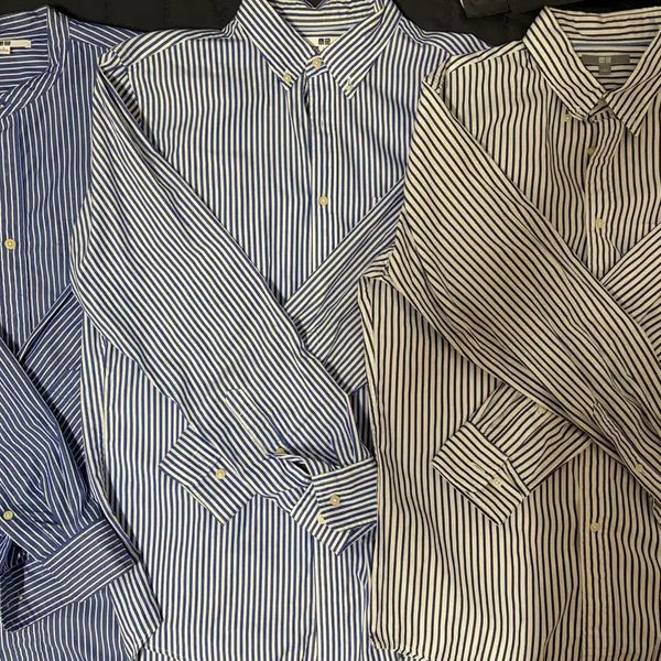 [BUNJANG] Uniqlo Striped Shirt / 유니클로 스트라이프 셔츠 L