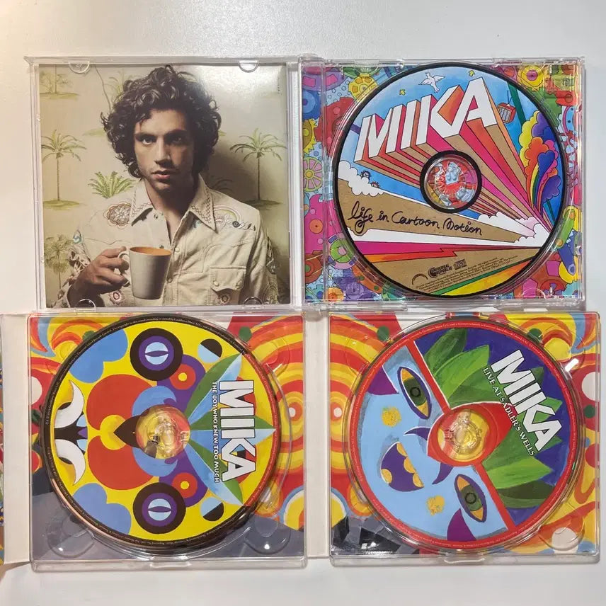 [BUNJANG] Mika 1st & 2nd Album Bundle Set with Posters / 미카 MIKA CD 앨범 1집 2집 일괄 포스터 포함 증정