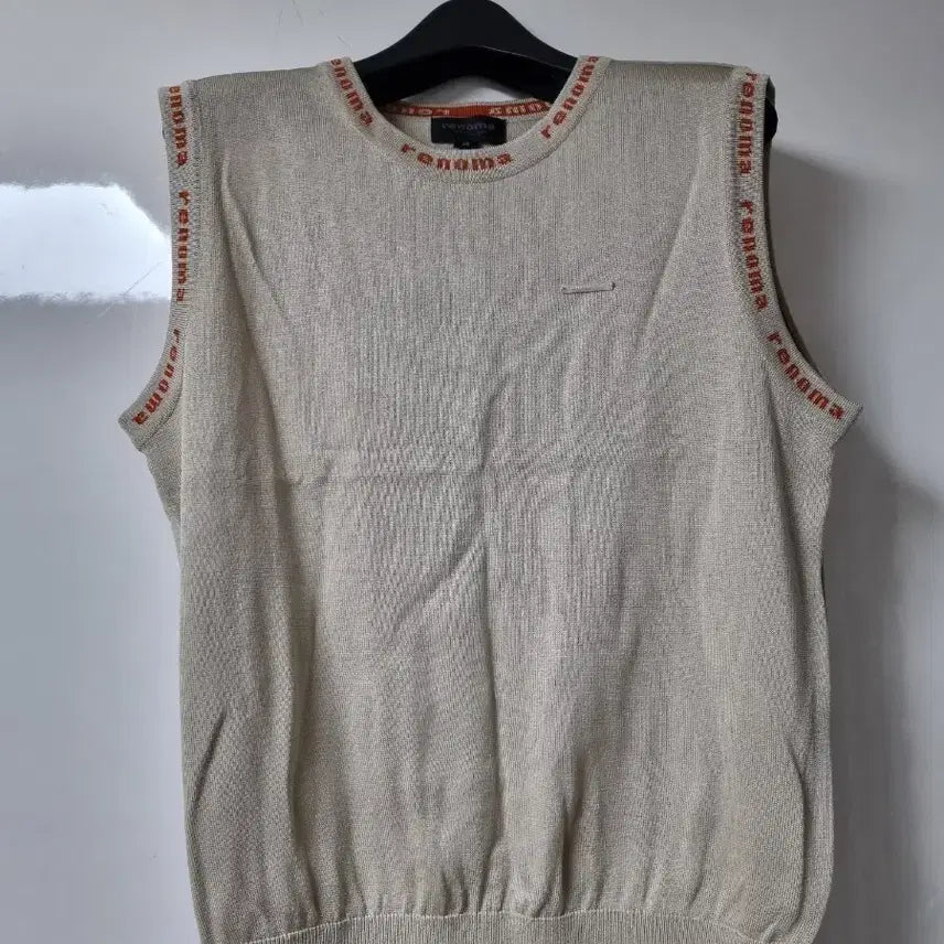 [BUNJANG] Renoma Ivory Knit Vest (Size 95) / 레노마 니트 조끼 아이보리 95