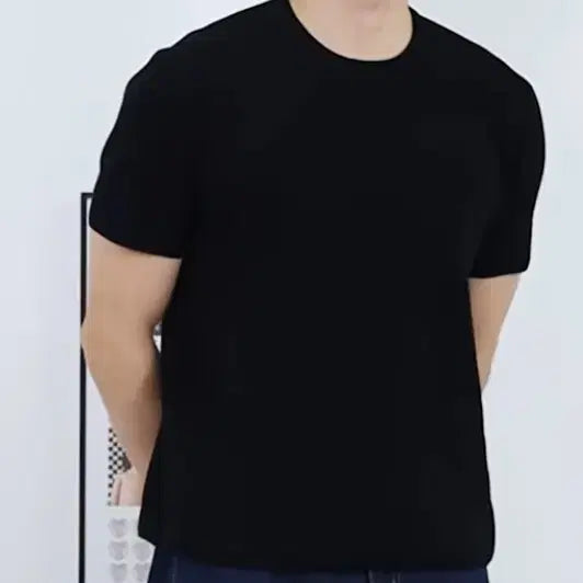 [BUNJANG] SUARE Fashion Planet Airy Crop Washable Half Knit (Black, M) / 수아레 패션플래닛 에어리 크롭 워셔블 하프 니트 m사이즈 블랙