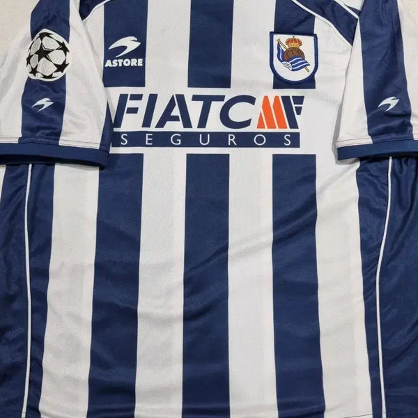 [BUNJANG] Old Rerf 2003-2004 Real Sociedad Home Jersey Lee Chun Soo Champions League Version XL / 올드레플 / 03 04 레알소시에다드 홈 / 이천수 / 챔스ver