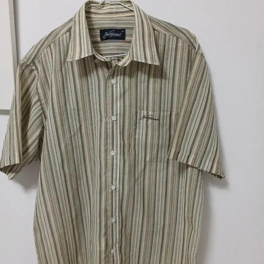 [BUNJANG] Jack Nicklaus Stripe Short Sleeve Shirt (Authentic) / 잭 니클라우스 스트라이프 반팔 셔츠(정품)