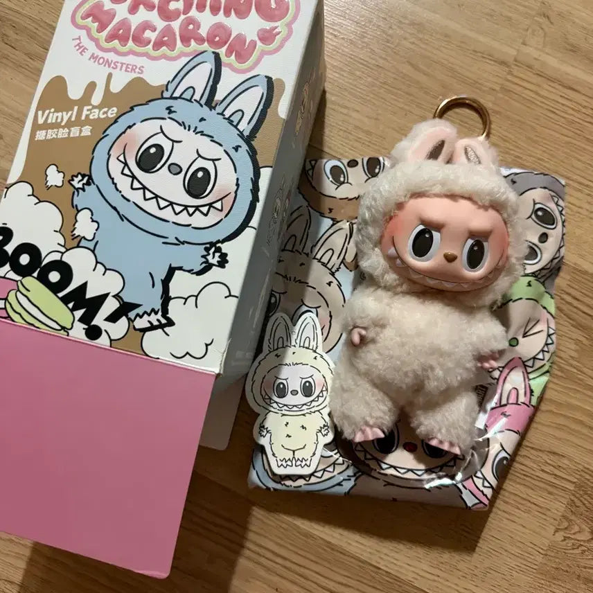 [BUNJANG] Labubu Soy Milk Keychain Doll / 정품)라부부 소이밀크