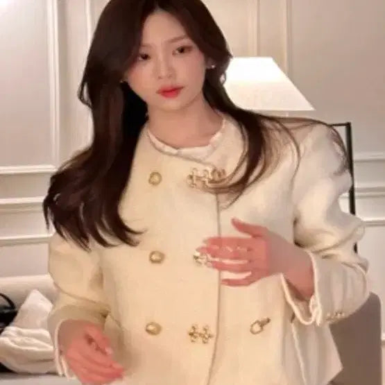 [BUNJANG] Henne Your Rose High-Quality Tweed Jacket / 헨느 로즈데이즈 순느 유어로즈 하이퀄리티 트위드자켓