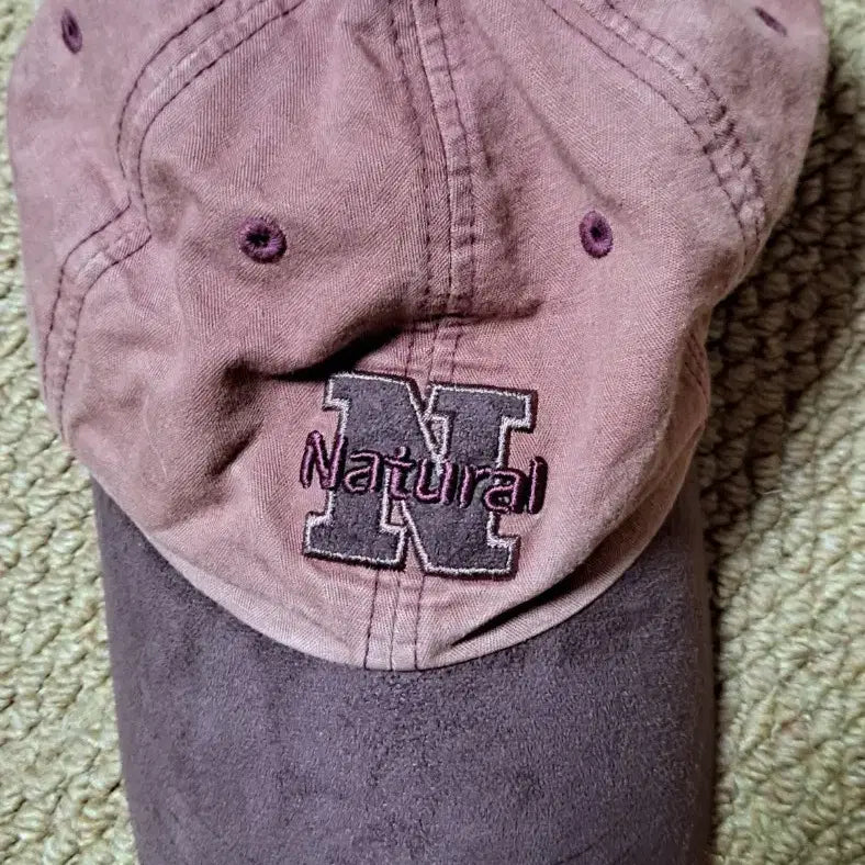 [BUNJANG] Natural N Embroidered Ball Cap / 내추럴 N 자수 볼캡 모자