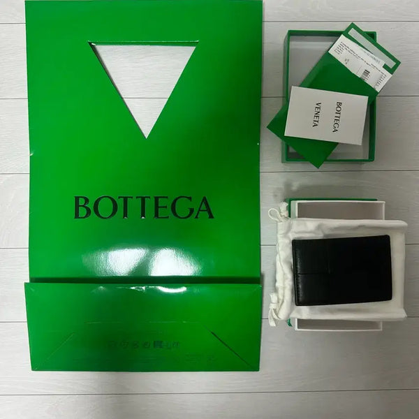 [BUNJANG] Bottega Veneta Cassette Card Case Black / 보테가 베네타 카세트 신용카드 케이스 카드지갑 블랙