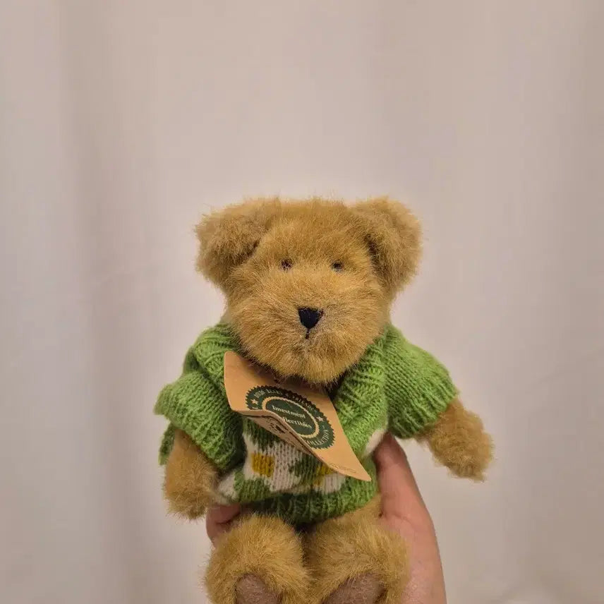 [BUNJANG] Floral Knit Bear Plush Doll / 꽃무늬니트 보이즈베어
