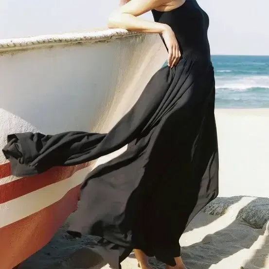 [BUNJANG] ORR Solid Maxi Skirt Black Size M / ORR 오르 솔리드 맥시 스커트  M