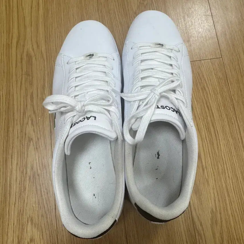 [BUNJANG] Lacoste Kanavi Evo Leather Sneakers White / 라코스테 카나비 에보 레더 스니커즈