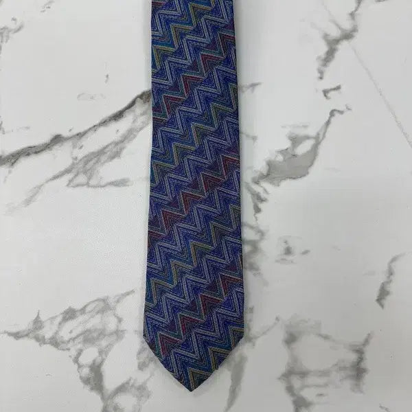 [BUNJANG] Missoni Patterned Necktie / 미쏘니 패턴 넥타이