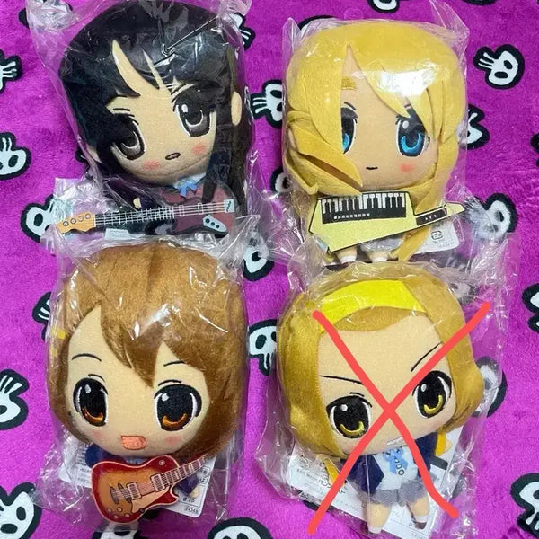 [BUNJANG] K-ON! Plush Doll Set (3 Types) - Sealed / 레어]정품 케이온 누이 인형 3종