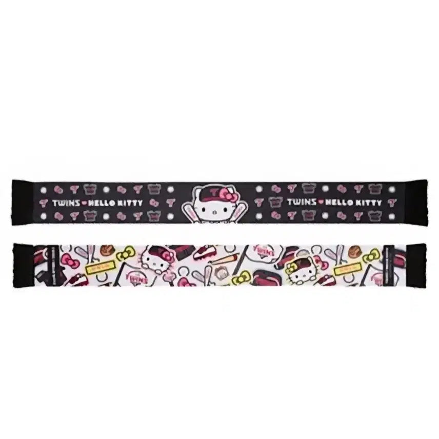 [BUNJANG] LG Twins Hello Kitty Black Sublimation Muffler (Sealed) / 미개봉. LG트윈스 헬로키티 블랙 머플러 전사머플러