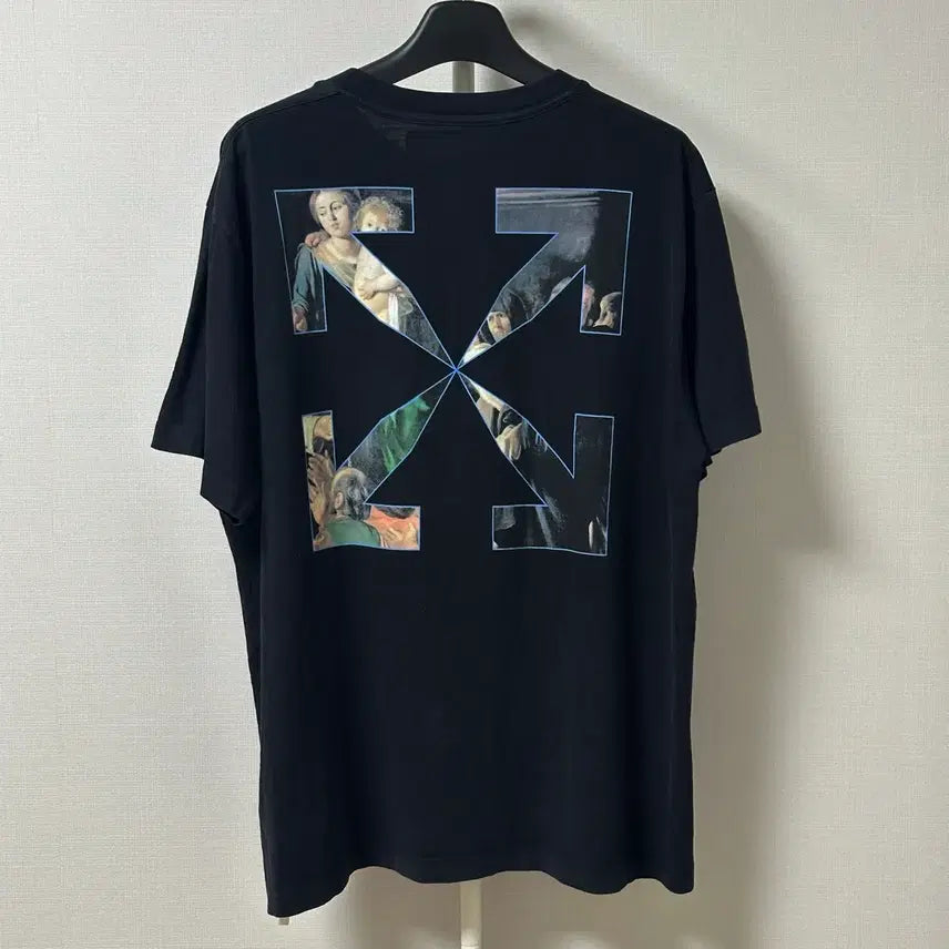 [BUNJANG] Off-White Caravaggio Arrow Short Sleeve T-Shirt Black (M) / [오버핏 M] 오프화이트 카라바조 애로우 반팔 티셔츠 블랙