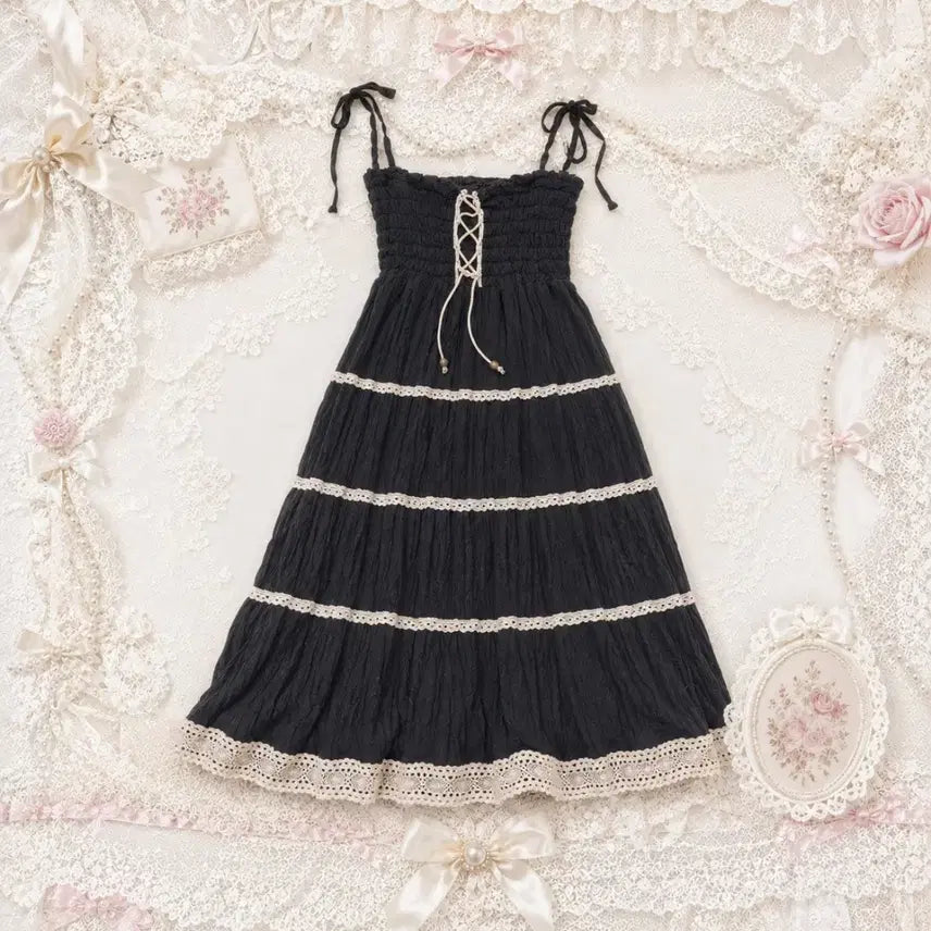 [BUNJANG] Vintage Long Dress / 빈티지 롱원피스  리즈리사깔 갸루 라떼 히메 짜잔씨 오네 핀터깔