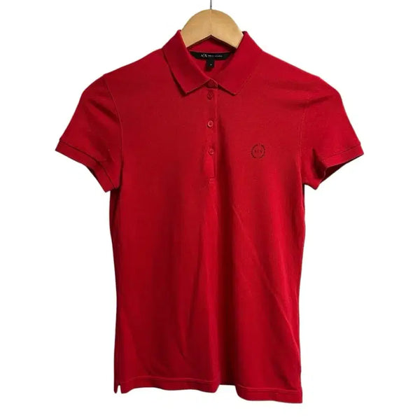 [BUNJANG] A|X Armani Exchange Red Polo T-Shirt Size S / A|X 아르마니 익스체인지 레드 폴로 티셔츠 S