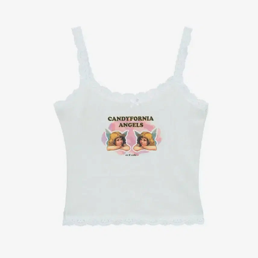 [BUNJANG] as if 90s ANGEL WINGS SLEEVELESS White / 애즈이프캘리 ANGEL WINGS SLEEVELESS 화이트