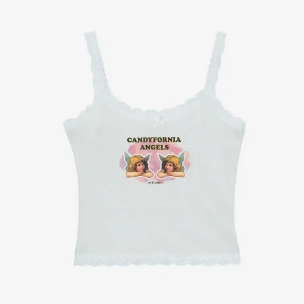 [BUNJANG] as if 90s ANGEL WINGS SLEEVELESS White / 애즈이프캘리 ANGEL WINGS SLEEVELESS 화이트