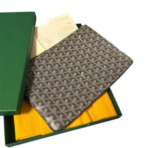 [BUNJANG] Goyard Saint Louis MM Clutch Grey / 고야드 세나 mm 그레이 클러치