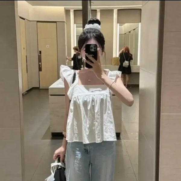 [BUNJANG] Printed Ribbon Blouse / 프린 리본 블라우스