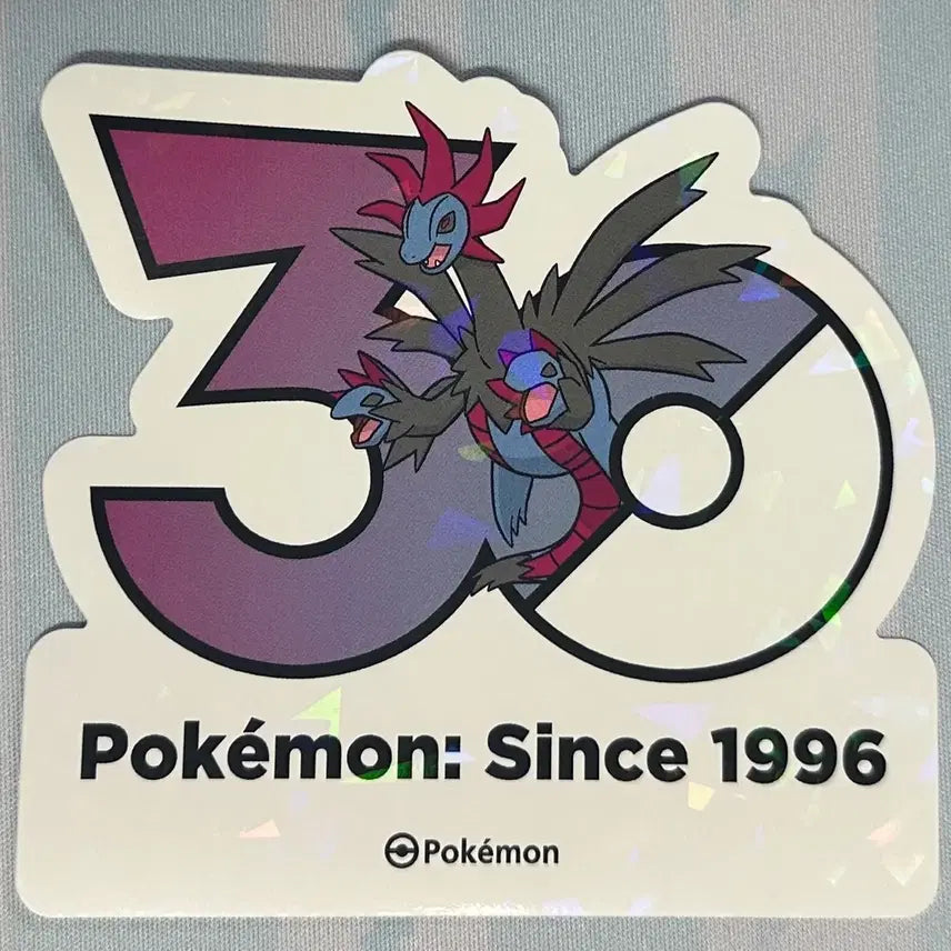 [BUNJANG] Pokemon 30th Anniversary Logo Sticker - Dracovish / [포켓몬 30주년 기념 로고 스티커] 삼삼드래