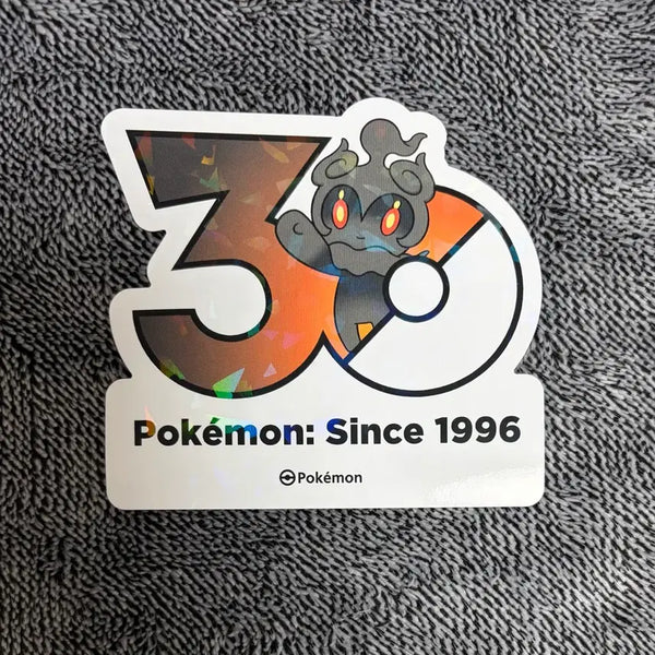 [BUNJANG] Pokemon 30th Anniversary Marshadow Logo Sticker / 한국한정] 포켓몬 30주년 로고 스티커 마샤도