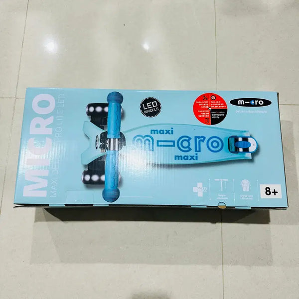 [BUNJANG] Micro Kickboard Maxi T Pro Light LED Scooter Blue / 마이크로킥보드 맥시T 프로 라이트 LED 블루 미개봉 새제품