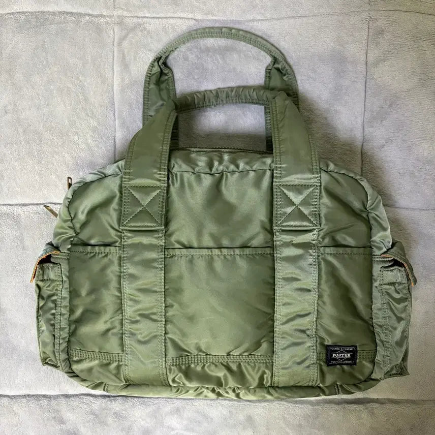[BUNJANG] Porter Yoshida Tanker Boston Bag L Sage Green / porter 요시다 포터 탱커 스냅보스턴백 L 세이지그린