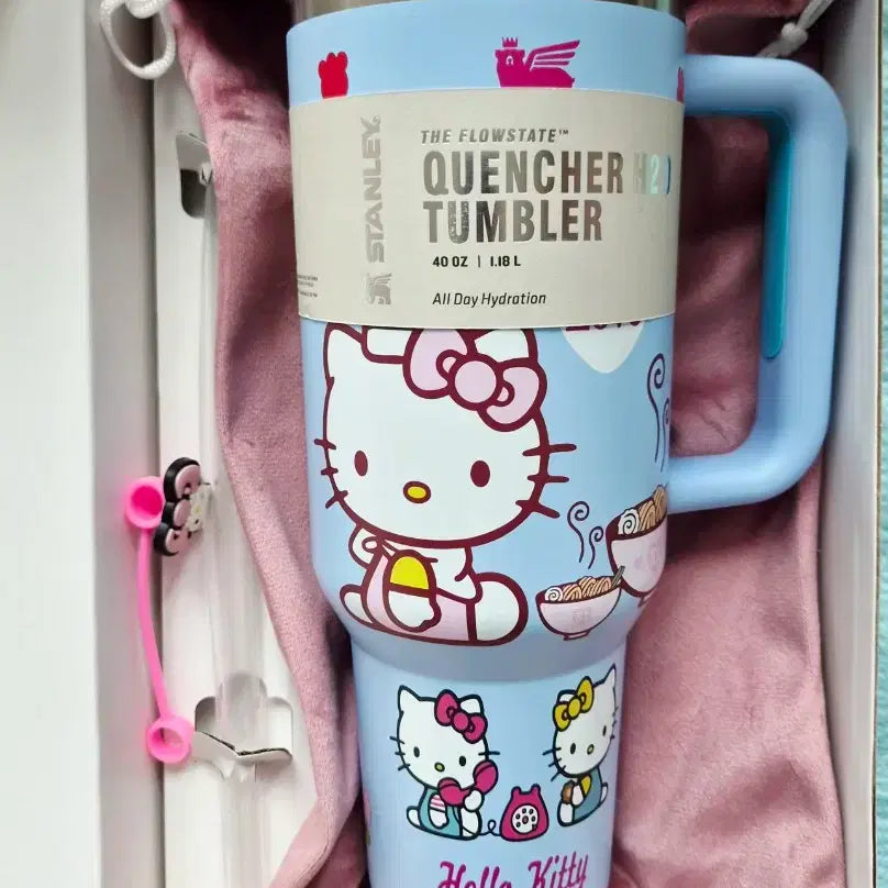 [BUNJANG] Stanley Hello Kitty 1.18L Tumbler Blue New / 스탠리 헬로키티 텀블러 1.18L 블루 새상품