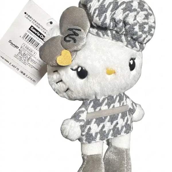 [BUNJANG] Sanrio Hello Kitty Houndstooth Check Keyring Doll / [새상품] 산리오 헬로키티 하운드투스 체크 키링인형