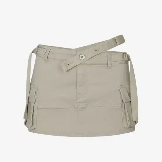 [BUNJANG] PAIN OR PLEASURE NIX Mini Skirt Beige / 페인오어플레져 NIX MINI SKIRT beige