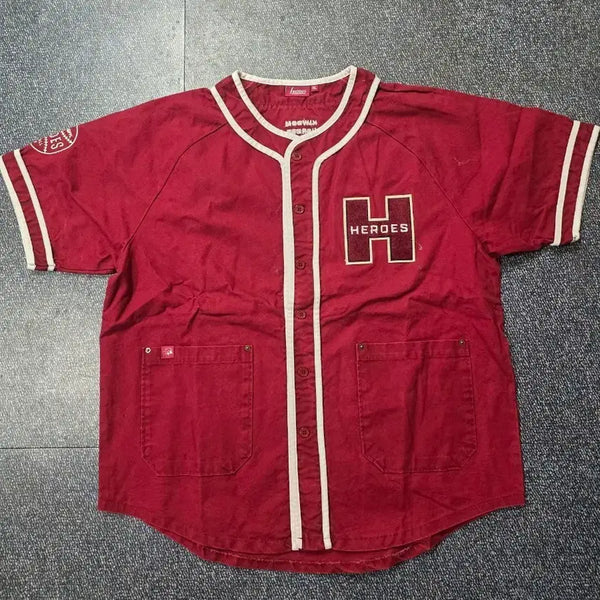 [BUNJANG] Musinsa x Kiwoom Heroes 2025 Burgundy Jersey XL / 무신사x키움히어로즈 25 버건디 유니폼 XL