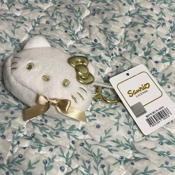 [BUNJANG] Hello Kitty Gold Coin Purse Keychain / 헬로키티 골드 동전지갑 키링(새상품)