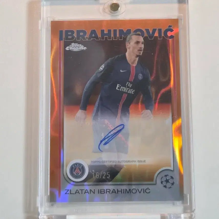 [BUNJANG] Topps Chrome Zlatan Ibrahimović 2025/26 Autograph Card /25 / 2025/26 Topps Chrome 즐라탄 이브라히모비치 오토 /25