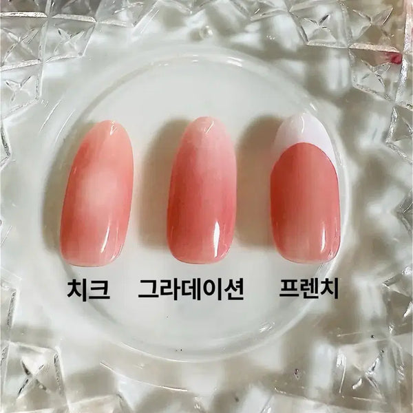 [BUNJANG] Handmade Nail Tips Set (10Pcs) - Custom Color Selection Available / 스탠다드 수제네일팁 10P세트 색상선택 가능