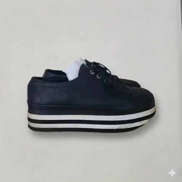 [BUNJANG] Stuart Weitzman Lambskin Platform Sneakers 37.5 (Asian Fit) / 스튜어트와이츠먼 양가죽 플랫폼 스니커즈 37.5 사이즈 (아시안핏)
