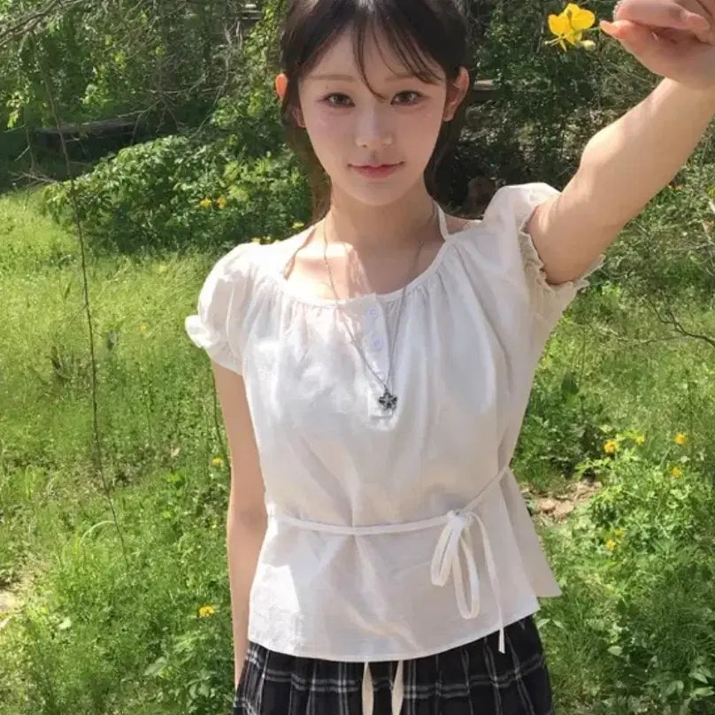 [BUNJANG] Attrangs Lily and Co. Muse Benito Shirring Blouse / 셔링 블라우스/아뜨랑스리리앤코히니크워너비뮤즈베니토가나다란하객룩데이트룩