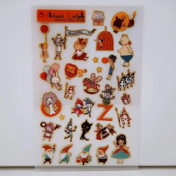 [BUNJANG] Shinzi Katoh Gold Foil Sticker / [고전문구] 신지 카토 금박 스티커