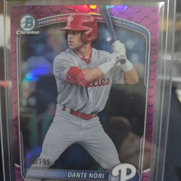 [BUNJANG] Bowman Dante Nero Relentless Refractor Limited Edition Trading Card / 필라델피아) 보우만 단테 노리 랩틸리언 리플렉터 /199한정