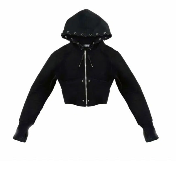 [BUNJANG] Kaiya Tie Me Up Hoodie Zip-Up / kaiya 카이야 tie me up hoodie zip-up 후드집업