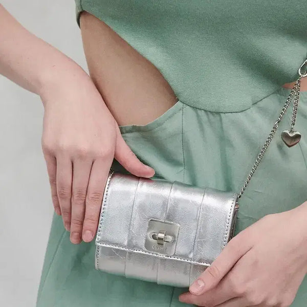 [BUNJANG] S_E_L_E_D_I_F_F Wavy Microbag (Silver) / 셀레디프 웨이비 마이크로백 (실버)