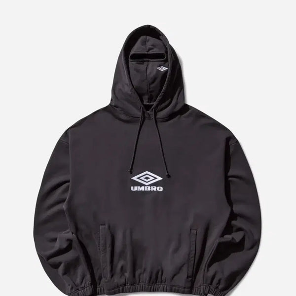 [BUNJANG] Umbro x Slam Jam Heritage Logo Hoodie Black / 엄브로 x 슬램잼 헤리티지 로고 마스크 후드 블랙