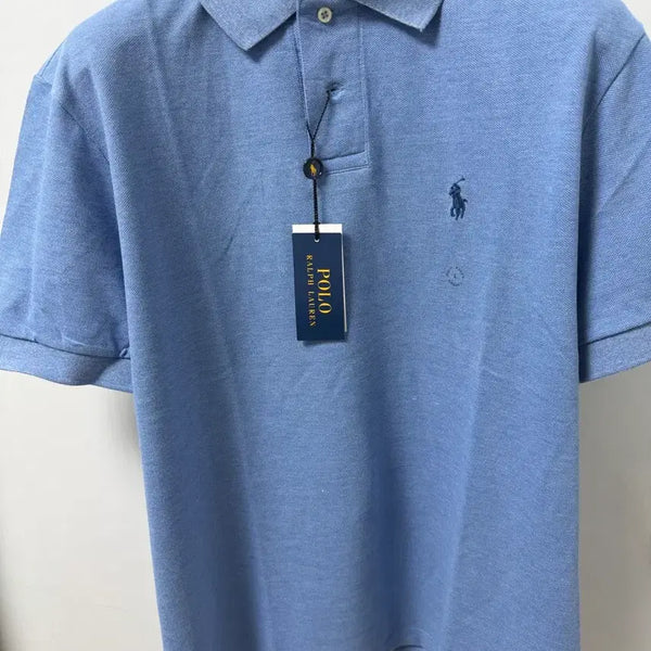 [BUNJANG] Polo Ralph Lauren Custom Fit Cotton Polo Shirt Blue / 폴로 랄프로렌 커스텀 카라티 블루 M / S
