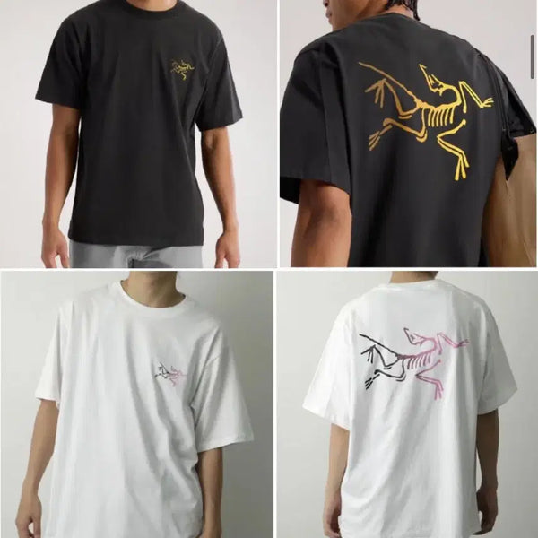 [BUNJANG] Arc'teryx Knagg Cotton Logo Short-Sleeve T-Shirt / 아크테릭스 Knagg 코튼 로고 화이트, 블랙 반팔티 새상품