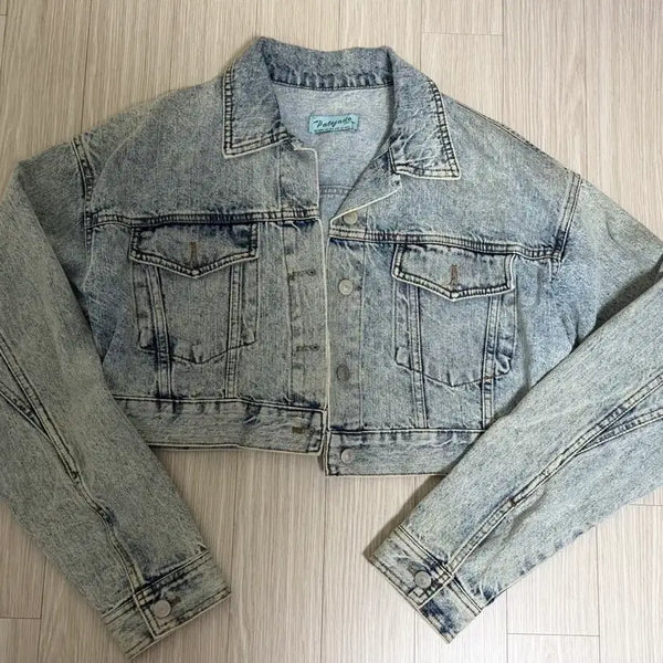 [BUNJANG] Pale Jade Cropped Denim Jacket / 페일제이드 크롭 데님자켓