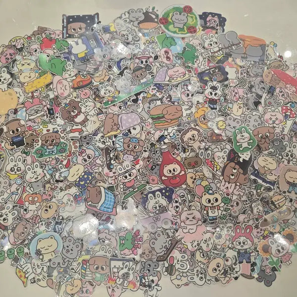 [BUNJANG] Roomroom-nim Die-cut Stickers (Individual Cuts) - Blogger/Custom Character Design / 씰스5장덤~블로거,자캐,룸룸님 1100p이상 다꾸처분판매해요~~