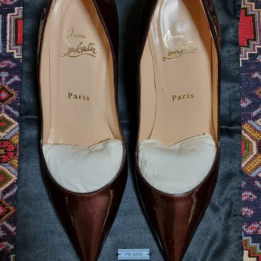 [BUNJANG] Christian Louboutin Patent Leather Pumps Burgundy Size 37.5 / 정품 크리스찬루부탱 펌프스힐 명품구두 버건디, 245/37.5(상태최상)
